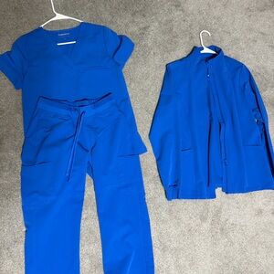 MANDALA 3 Piece Royal Blue Scrub Set